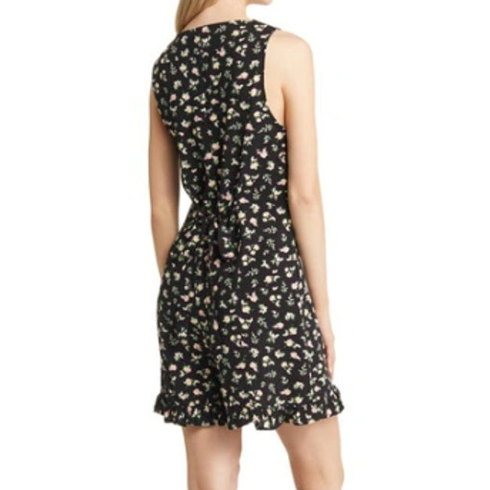 New BP. NORDSTROM Black Grounded Ditsy Floral Button-Up Romper Size M VACAY - Picture 3 of 9